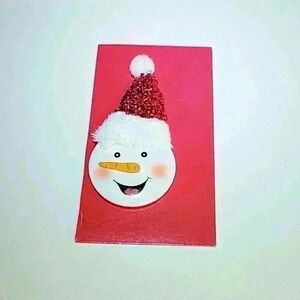 New Christmas Snow Man Brooch